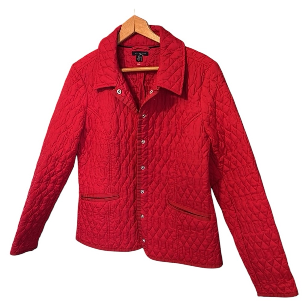 DD47 red Quilted jacket Tommy Hilfiger Large L
